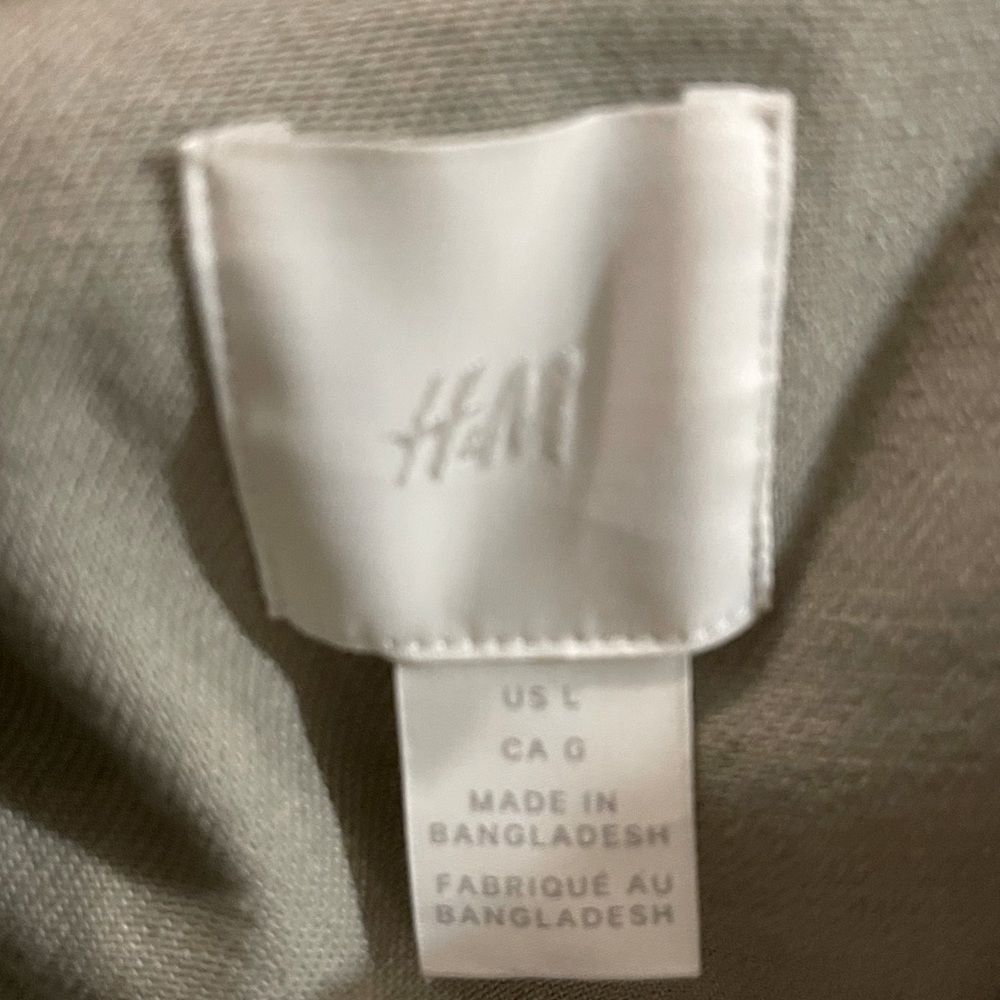 H&M beige heavyweight spring jacket light tan size L - Picture 3 of 13